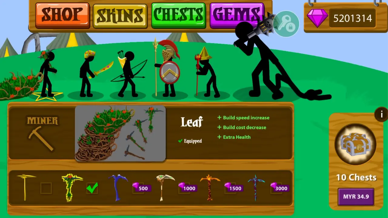 Stick War legacy ios starting screen
