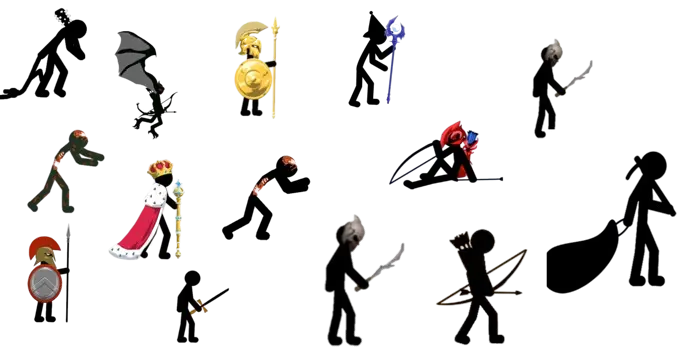 Various Characters in Stick War Legacy