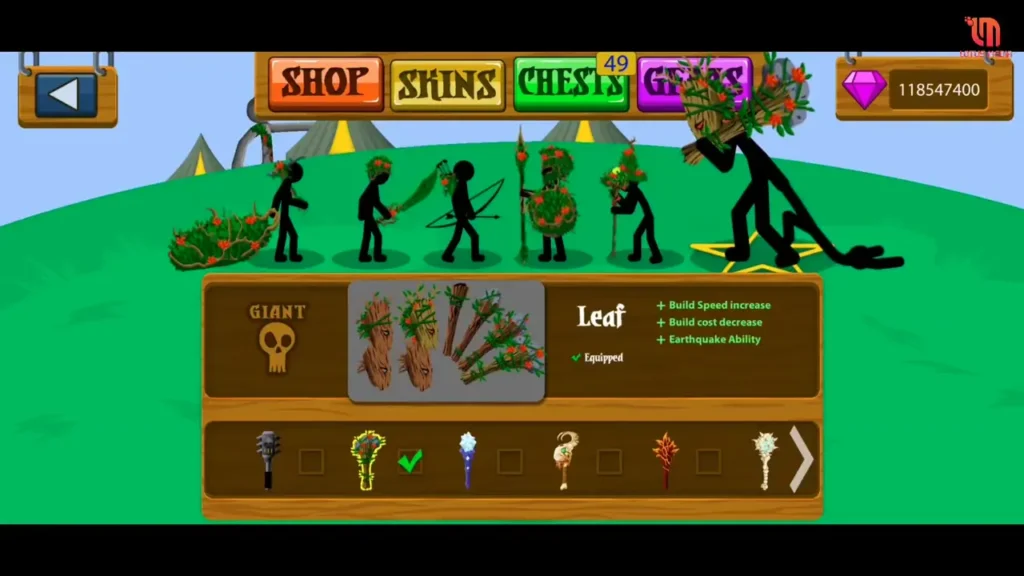 Stick war legacy mod APK v2025.1.167 unlimited all 2025 3 BUY NEW ALL ITEMS IN SHOP STICK WAR LEGACY screenshot